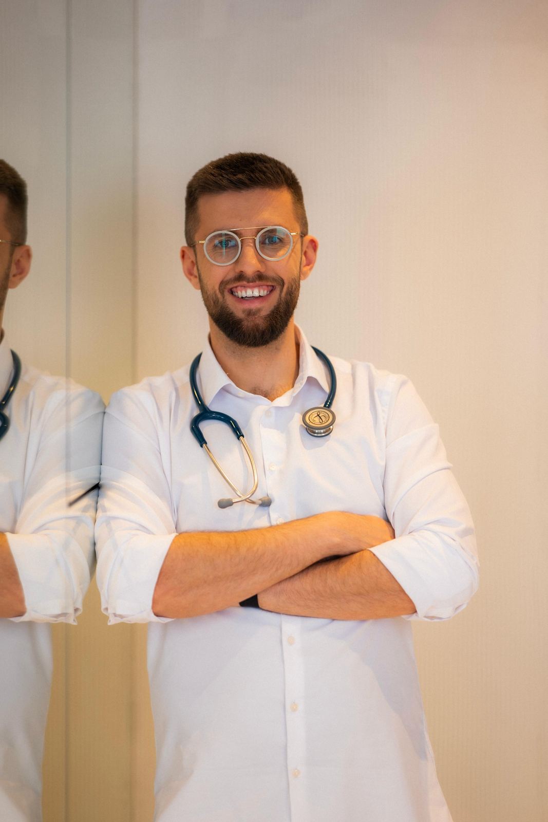 Dr. Patrick Bantsich mit Stethoskop